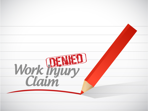 denied workers' compensation claim in Clark, NJ
